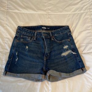 Old Navy O.G High Rise Distressed Denim Shorts